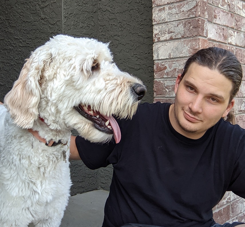 Jacob and the dog named River